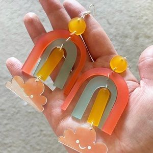 Caley Hicks Rainbow Cloud Earrings